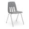 Virco 9000 Series 18" Classroom Chair, 5th Grade - Adult with Nylon Glides - Graphite Seat 9018 - alternate 1